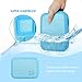 Comfook Lunch Box for Kids, Childrens Bento Box, BPA-Free, Lunch Container with Spoon 5 Compartment Leak Proof Durable for School Picnics Travel (Blue)