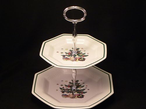 Nikko Christmastime #259 Tidbit Tray 2 Tier
