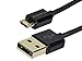 Monoprice 109762 Premium USB to Micro-B / Micro USB Charge & Sync Cable 6ft- Black w/ Gold Plated Connectors For Android, Samsung, HTC, Nokia, Sony and More