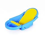 Toyshine Foldable Baby Bath Tub, Bath Bed, with Anti-slip Base, Non-toxic Plastic, Assorted Color