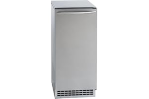 Ice-O-Matic GEMU090 Pearl Self-Contained Ice Machine with Air Condensing Unit Pure Ice Technology 115 Volt Plug-In and Quiet Operation in Stainless Steel