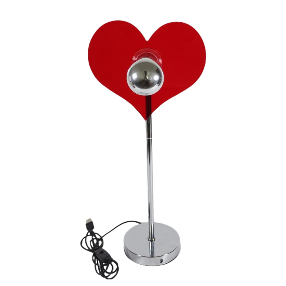 BTSEURY Heart Table Lamp,Love Heart Projector Light LED Ambient Light Background Wall Decoration Gifts for Friends and Lovers Valentines Decorations