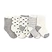 Ehdching Unisex Baby Boys Girls Newborn Looped Pile Socks (Pack of 5), 3-12 Months, Gray