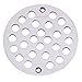 TRUSTMI 4 Inch Screw-in Shower Drain Cover Replacement Floor Strainer,Polished Chrome
