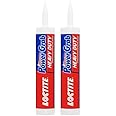 Loctite Power Grab Express Heavy Duty Construction Adhesive, Versatile Construction Glue for Wood, Wall, Tile, Foam Board & More - 9 fl oz Cartridge, Pack of 2