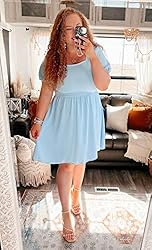 OFEEFAN Womens Dresses That Hide Belly Fat Summer