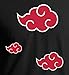 Naruto Akatsuki Red Clouds Shinobi Unity Symbol Anime Adult Tee Black S