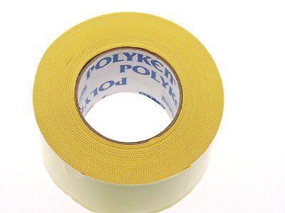 3" Hand EZ Tear PINKED EDGE Yellow Construction Sealing PVC Vinyl Duct Tape 60yd 9mil Asbestos Abatement Waste Bag tie off Hanging Visquine Plastic Sheeting Sheet Seaming Moisture Barrier Seal