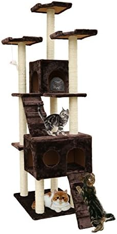 72-Inch Cat Tree Pet Play Tower Condo by Outdoor Sunshine