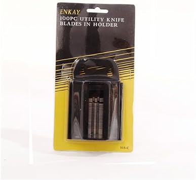Amazon Com Enkay 333 C 100 Pack Utility Knife Blades With Dispenser Home Improvement