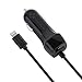 iPhone Car Charger,ProtonPlanet HighSpeed Car Adapter with Extra Length Built-in Lightning Connector for iPhone 7 Plus 7 6S Plus 6 Plus 6 5S 5 5C iPad Pro Air Mini and Extra USBPort for Android /Black