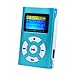 MP3 Player,Tuscom USB Mini MP3 Player LCD Screen Support 32GB Micro SD TF Card (Blue)