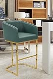 Iconic Home Tess Bar Stool Chair PU Leather