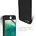 iPhone 8 Plus / 7 Plus Case, AnsTOP Thin 360 Full Body Case Coverage Protective Dual Layer [Matte Finish] iPhone Hard Case with Tempered Glass Screen Protector For iPhone 8 Plus / 7 Plus(Black)