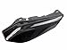 Left & Right Black Mid-Frame Air Heat Deflector Trim for 2009-2017 09-17 Harley Street Glide Tri Electra Road Ultra Classic FLHTCU CVO FLHTCUSE FLHR FLHTCUTG 2012 2013 2014