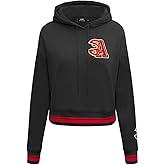 Pro Standard NBA womens Womens Nba Mash Up Brushed Back French Terry Cropped Pullover Hoodie