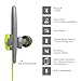 Heiyo Wireless Sport Bluetooth Headphones, In-Ear Fit Earhook Secure IPX4 Sweatproof Earphones with Mic and 7-Hour Playing Time for Running,Gym and Outdoor Sports-Green