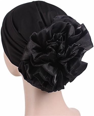 TTjII Stylish Warm Winter Skull Cap Windproof Hat Twist Pleated Hair Wrap Stretch Turban,Abbey Women's Knit Chemo Hat Snood Beanie Scarf, Lady Headwear for sleep party hiking gift (black)