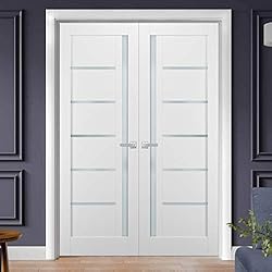French Double Panel Lite Doors 48 x 80 with