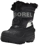 Sorel Commander B Coal Cold Weather Boot (Toddler/Little Kid), Black/Charcoal,7 M US Toddler