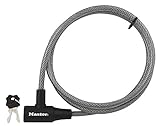 Master Lock 8154DPF Cable Lock, 6-Foot x 3/8-inch 3