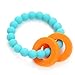 CB GO by Chewbeads Mulberry Teether, 100% Safe Silicone - Turquoise