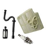 Poweka New Pack of Spark Plug Oil Filter Hose Tube Air Filter for Stihl Chainsaw Ms240 024