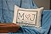Personalized Pillow Two hearts 2 Hearts are one, with Initial Monogram and Date Second Anniversary Cotton gift 2nd anniversary Pillow