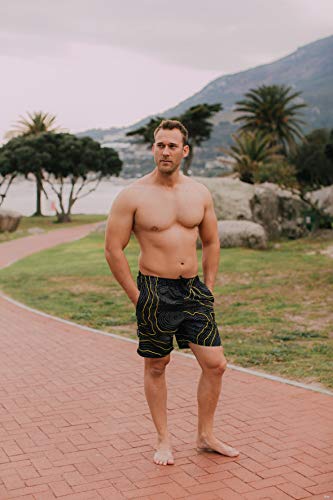 GUGGEN Mountain Badehose für Herren Schnelltrocknende Badeshorts 2335 mit Kordelzug Beachshorts Boardshorts Schwimmhose… – Bild 3