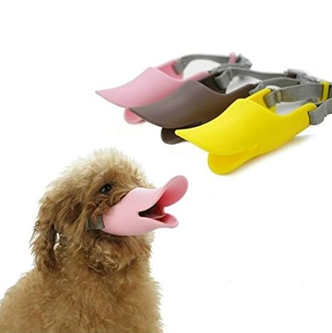 LA VIE Hunde Maulkorb Einstellbare Maulkorb Wache Quack geschlossen Ente Schutz Nette Maske Anti Beißen Bellen Fressen Beissk