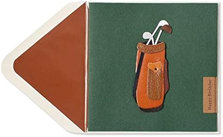 Amazon Papyrus ハンドメイド 伝統的なゴルフバッグ 誕生日カード グリーティングカード 文房具 オフィス用品