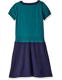 Vestido suéter plisado de lunares para niñas Nautica