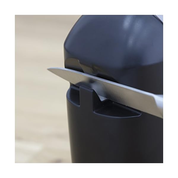 Swan 3-in-1 Hands Free Can Tin, Including Knife Sharpener and Bottle Opener, Stainless Steel, 60 W, Black