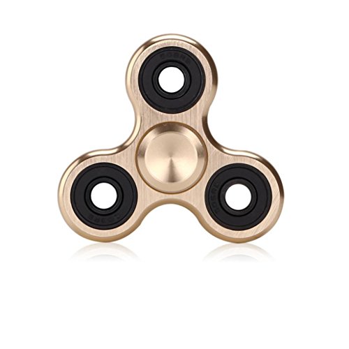 ZYooh Fidget Spinner Toy Stress Reducer - Perfect For ADD, ADHD, Anxiety, and Autism Adult Children (gold)