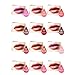 Long Lasting Waterproof Red Brown Lip Gloss Liquid Cream Lip gloss Lipsticks Palette (#1)