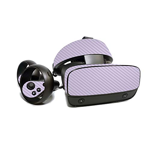MightySkins Carbon Fiber Skin for Oculus Rift S - Solid Lilac | Protective, Dur…