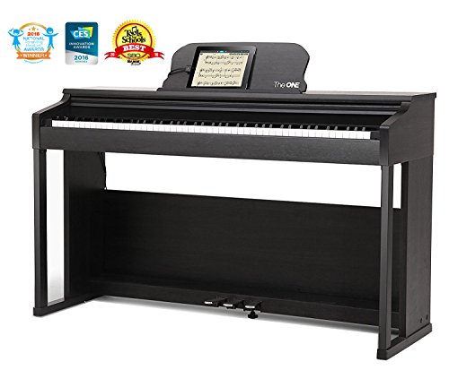 The ONE Smart Piano, Weighted 88-Key Digital Piano, Grand Graded Hammer-Action Keys Upright Piano-Ma - coolthings.us