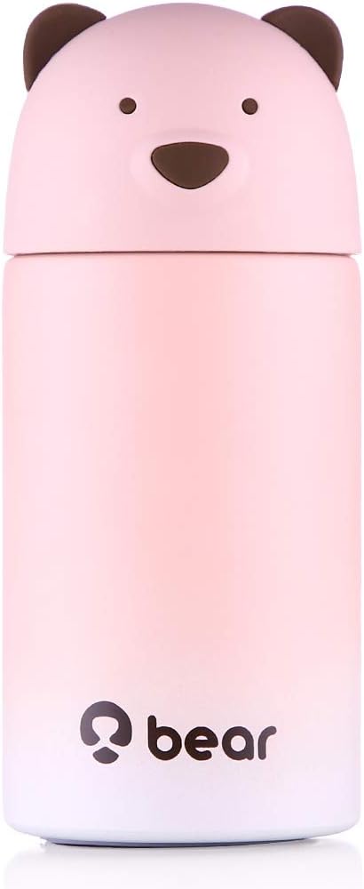 Amazon Co Jp Oneisall 330ml 水筒 可愛い 子供 軽量 父の日 ギフト ベアの水筒 ステンレスボトル 夢重力 可愛い水筒 直飲み 友達 同僚 彼女 彼氏にプレゼント 恋人 結婚周年 ピンク ホーム キッチン
