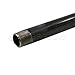 SupplyGiant 1/2 x 48 Inch Black Steel Pipe, Heavy Duty Industrial Malleable Iron Pipes, Pre Cut Threaded Nipple Great For All DIY Furniture And Black Pipe Shelving