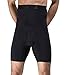 SAILORSTAR Men's High Waist Slimming Body Shaper Tummy Control Shapewear Waist Abdomen Trimming Boxer Brief (Large/ 36.22-42.13inch Waist, Black)
