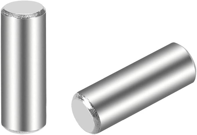 sourcing map 4 x 12mm(Approx 5/32") Dowel Pin 304 Stainless Steel Wood Bunk Bed Dowel Pins Shelf Pegs Support Shelves 25Pcs