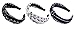 STHUAHE 3pcs Handmade Cloth Art Cross Knot Broadside Comfortable Hair Hoop Hairband Headband Headwear Hair Accessories by Womens (3 Color)