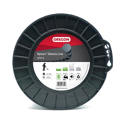 Oregon Runder Mähfaden 2,7mm, Für hohes Gras, Unkraut, Rasen und dichte Vegetation, Strapazierfähiger Profi-Nylonfaden, Für die meisten Rasentrimmer,