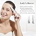 Eyebrow Trimmer Razor Hair Remover Facial Hair Trimmer for Women Electric Eyebrow Trimmer Epilator for Women, Portable Painless (Battery Included)