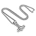 PiercingJ Stainless Steel Thor's Hammer Valknut Knot Pendant Necklace Viking Pendant Necklace for Men Women