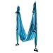 CO-Z Aerial Yoga Swing Sling Strong Yoga Hammock Kit Set Trapeze Inversion Exercises Include Ceiling Mounting Kit and 2 Extensions Straps (Blue)