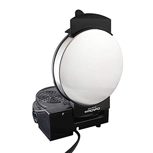 Chef'sChoice 835 PizzellePro Express Bake Nonstick Pizzelle Maker Features Color Select Control and Instant Temperature Recovery Easy to Clean, 3-Slice, Silver (Renewed)