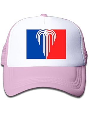 Flag Of Kansas Boy & Girl Grid Baseball Caps Adjustable sunshade Hat For Children