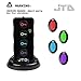 JTD Wireless RF Item Locator/Key Finder with LED flashlight and base support. With 4 Receivers Key Finder-Wireless key RF locator, Remote Control, Pet, Cell, Wireless RF Remote Item, Wallet Locator. (4 Receivers)
