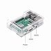 Enokay Case for Raspberry Pi 2 Model B Raspberry Pi 3 Model B B+(Transparent)